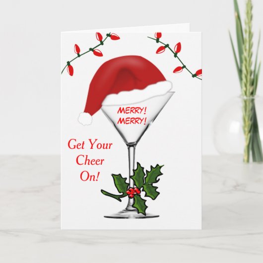 サンタ・マルティニ・クリスマスライトが応援を着る シーズンカード (正面)