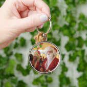 サンタ&ミセスクロースクリスマスお祝い-フェスティバル キーホルダー (手)