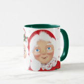 サンタ&ミセスクロースクリスマスホリデー マグカップ (正面右)