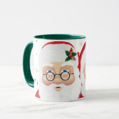 サンタ&ミセスクロースクリスマスホリデー マグカップ (正面左)
