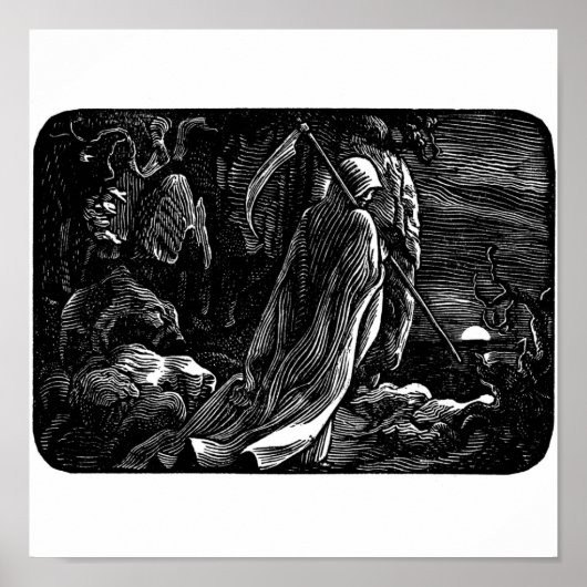 「サンタ・ミュエルテ」（メキシコ人の死神） ポスター (正面)