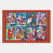 サンタ,ミュージカルクリスマスナイトパーティー ラッピングペーパーシート (正面)