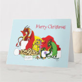 サンタ・ミルク・クッキー・ドラゴン カード (正面)