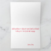 サンタ・ミルク・クッキー・ドラゴン カード (内部)