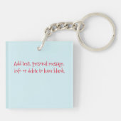 サンタ・ミルク・クッキー・ドラゴン キーホルダー (裏面)