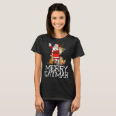 サンタ メオウィー キャットマス メリークリスマス 猫 s tシャツ (正面フル)