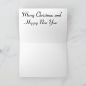 サンタ・メリークリスマスをパーソナライズ カード (内部)