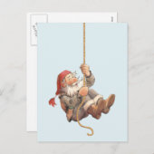 サンタ・メリークリスマスを祝して騒ぐ シーズンポストカード (正面/裏面)