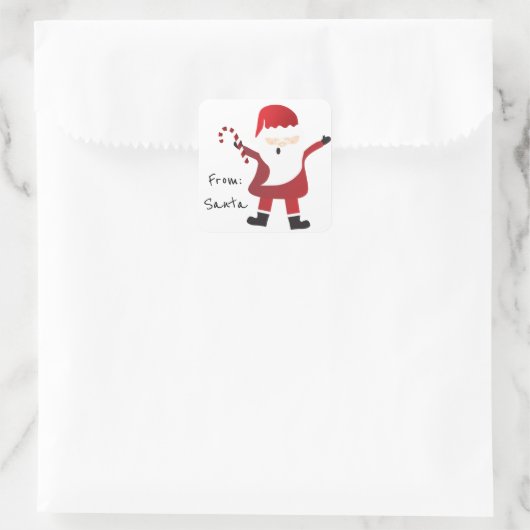 サンタ・メリー・クリスマスから スクエアシール (バッグ)