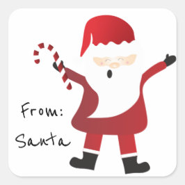 サンタ・メリー・クリスマスから スクエアシール