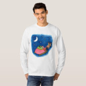 サンタ メンズ 長袖Tシャツ Tシャツ (正面フル)
