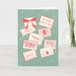 サンタ・メール・シーズンのご挨拶クリスマスカード カード