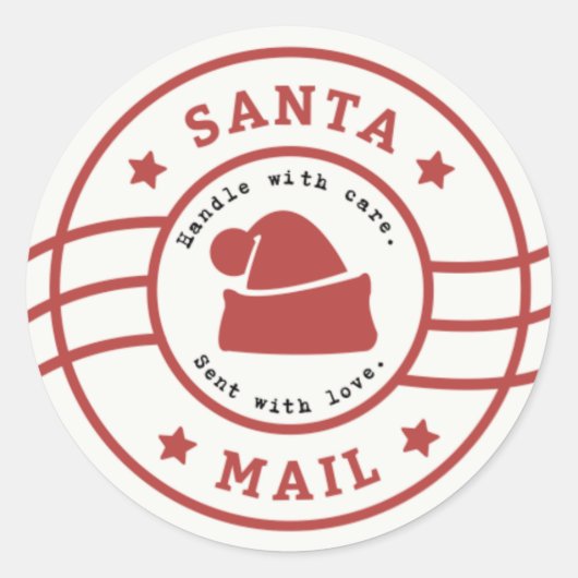 サンタ・メール・シール ラウンドシール (正面)