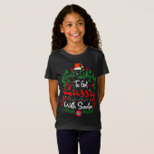 サンタ・ユーモア・クリスマにサッシーになる可能性が最も高い Tシャツ (正面フル)