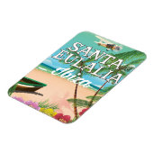 サンタ・ユーラリア・イビサ・ヴィンテージ旅行ポスター マグネット (左側)