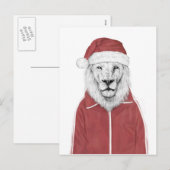サンタ・ライオン シーズンポストカード (正面/裏面)
