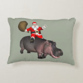 サンタ・ライディング・オン・ヒッポ アクセントクッション (裏面)