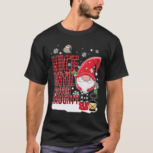 サンタ・リストいけなクリスマスXmaまでニース Tシャツ (正面)