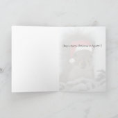 サンタ・リス・チーカー！生意気だ！クリスマス シーズンカード (内部)