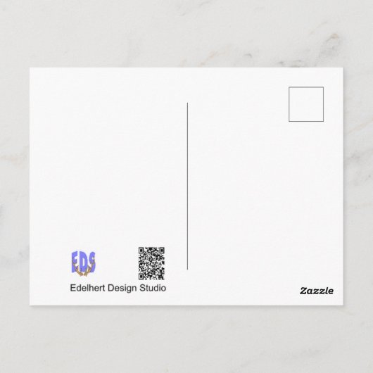 サンタ&ルドルフのメリークリスマスのお客様。ポストカード ポストカード (裏面)