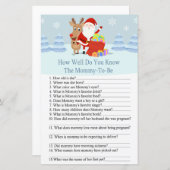 サンタ、ルドルフ君は赤ん坊のシャワーをどれだけ知っているか (正面/裏面)