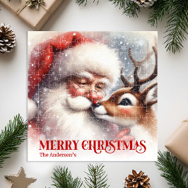 サンタ ルドルフ クリスマス キッズ ホリデー  オーダーメイド ジグソーパズル