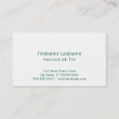 サンタ(レトロの凸版印刷のスタイル) 名刺 (裏面)