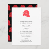 サンタ(レトロ凸版スタイル) 招待状 (正面/裏面)