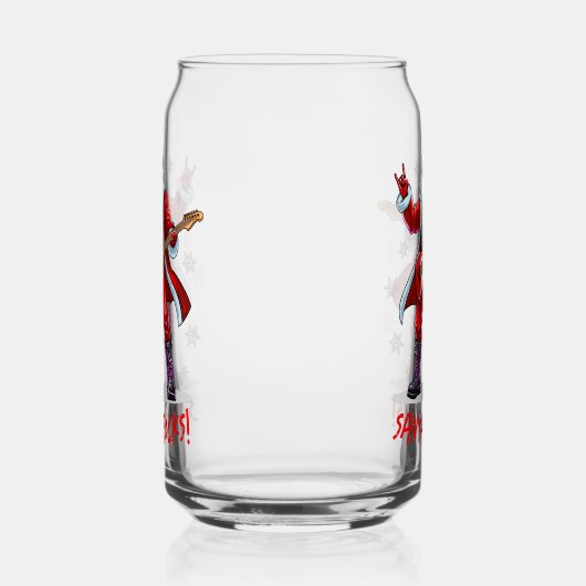 サンタ・ロック!サンタおもしろいクロース遊のギター ガラス缶 (左)