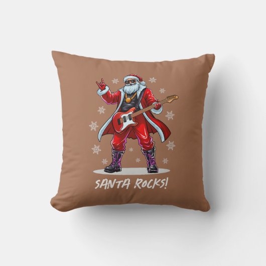 サンタ・ロック!サンタおもしろいクロース遊のギター クッション (正面)