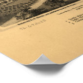 サンタ・ローザの地図Birds-Eye View, 1876 ポスター (角)