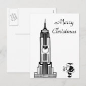 サンタ ヴィンテージ スタイル ニューヨークシティ クリスマス (正面/裏面)