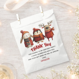 サンタ+動物のクリスマスパーティーグッズ フェイバーバッグ