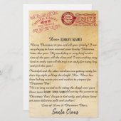 サンタ|北極の手紙からの手紙 便箋 (正面/裏面)