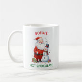 サンタ 子供 クリスマス スノーマン 可愛い コーヒーマグカップ (左)