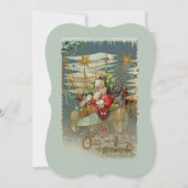 サンタ&彼の素晴らしい飛んでいるマシンカード シーズンカード (正面)