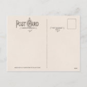 サンタ&彼の素晴らしい飛んでいる機械葉書 シーズンポストカード (裏面)