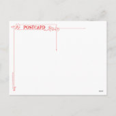 サンタ&彼の素晴らしい飛んでいる機械葉書 シーズンポストカード (裏面)