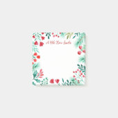 サンタ+水彩冬の植物学からのメモ ポストイット (正面)