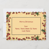 サンタ「爪」クリスマスキャット両面カード シーズンカード (裏面)