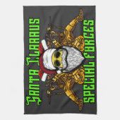 サンタ、特殊部隊、陸軍 キッチンタオル (縦)