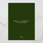 サンタ、私は素敵なペットフォイルホリデーカードされている 箔シーズンカード (裏面)