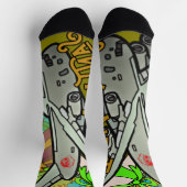 サンタ、空軍、陸軍 ソックス (上部)