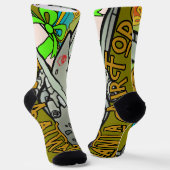 サンタ、空軍、陸軍 ソックス (傾斜あり)