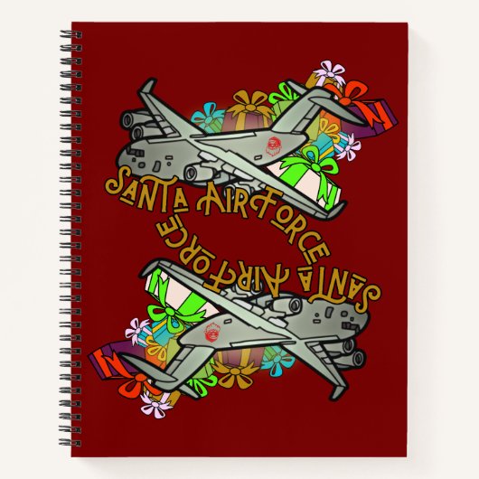 サンタ、空軍、陸軍 ノートブック (正面)