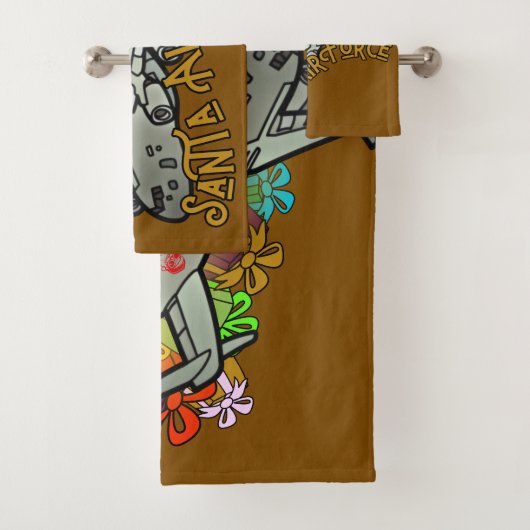 サンタ、空軍、陸軍 バスタオルセット (インサイチュ)