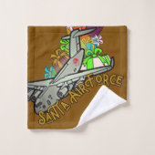 サンタ、空軍、陸軍 バスタオルセット (ウォッシュタオル)