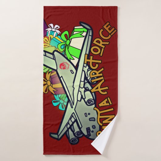 サンタ、空軍、陸軍 バスタオル (バスタオル)