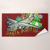 サンタ、空軍、陸軍 バスタオル (バスタオル)