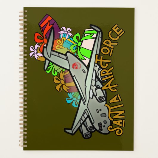 サンタ、空軍、陸軍 プランナー手帳 (正面)